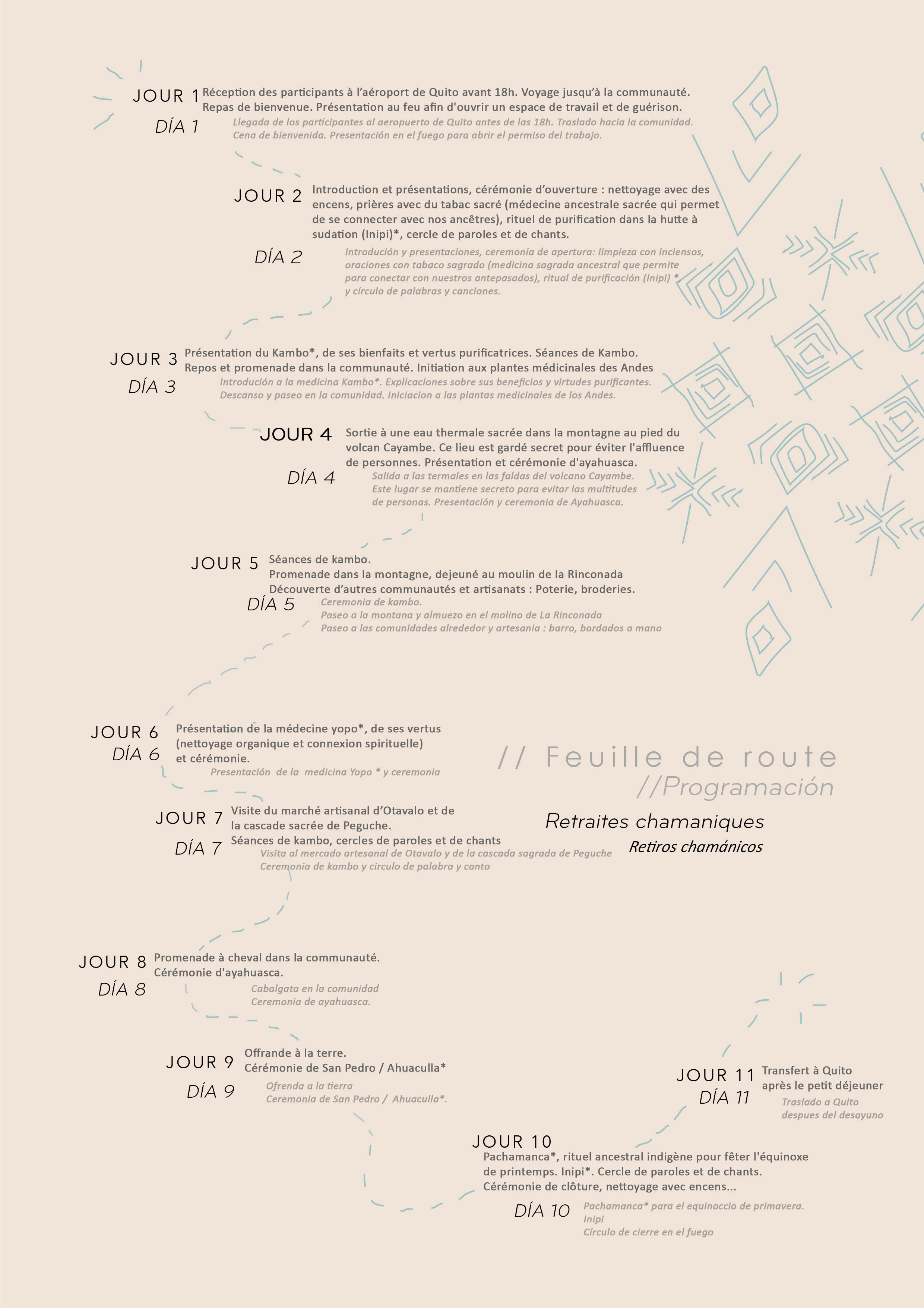 Programme retraites chamaniques